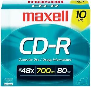 maxell 700MB 48X CD-R 10 Packs Media Model 648210