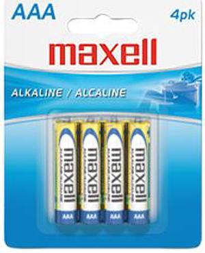 Maxell LR03 4BP AAA Gold Series Alkaline Battery Retail Pack - 4 Pack