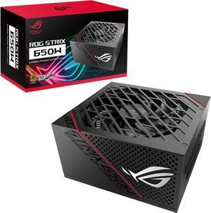 ASUS ROG Strix 650 Full Modular 80 Plus Gold 650W ATX Power Supply with 0dB Axial Tech Fan and 10 Year Warranty