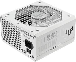 ASUS TUF Gaming 1000W 80+ Gold White Edition (1000 Watt, Fully Modular Power Supply, 80+ Gold Certified, Military-grade Components, Dual Ball Bearing, Axial-tech Fan, PCB Coating)