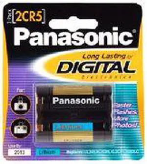 Panasonic 2CR-5MPA/1B 1-pack Photo Lithium Cylinder Battery