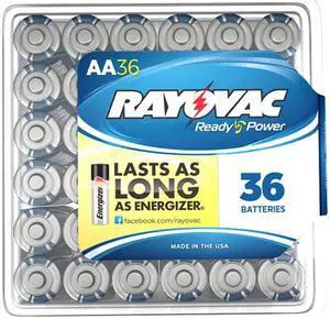 Rayovac 815-36PPF 36-pack AA Alkaline Batteries