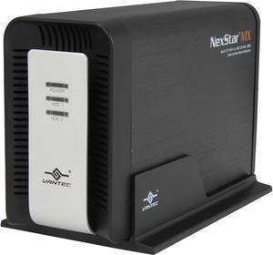 VANTEC NexStar MX NST-400MX-S3 3.5" Black SATA USB 3.0 Dual 3.5"SATA to USB 3.0 With JBOD External Hard Drive Enclosure