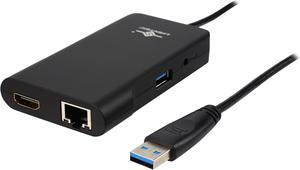 VANTEC DSH-M100U3 USB 3.0 Universal Mini Docking Station Adapter with HDMI/DVI DisplayLink Certified
