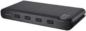 Belkin F1DN104B-3 - Advanced Secure DVI-I KVM Switch; 4-Port, PP3.0