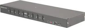 IOGEAR GCS1208 8-Port Dual Link DVI KVMP with VGA Support