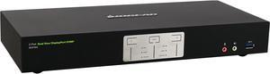 IOGEAR 2-Port 4K Dual View DisplayPort KVMP with USB 3.0 and Audio(TAA). KVM switch only
