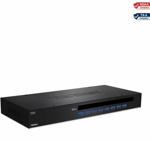 TRENDnet 16-Port Rack Mount USB KVM Switch, VGA and USB Connection, Supports USB and PS/2, Auto-Scan, Device Monitoring, Audible Feedback, Plug and Play, Hot Pluggable, Rack Mountable, Black, TK-1603R TRENDnet 16-Port Rack Mount USB KVM Switch, VGA and USB Connection, Supports USB and PS/2, Auto-Scan, Device Monitoring, Audible Feedback, Plug and Play, Hot Pluggable, Rack Mountable, Black, TK-1603R