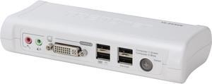 TRENDnet 2-Port DVI USB KVM Switch & Cable Kit with Audio, Manage Two PCs, 2 x USB Keyboard & Mouse Ports, 2 x Bonus USB 2.0 Ports, 2 Way Audio Support, TK-204UK