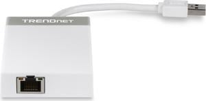 TRENDnet 3-Port USB 3.0 Hub with 10/100/1000 Mbps Gigabit Ethernet Adapter (3 USB 3.0 Ports, a RJ45 Gigabit Ethernet Port), Support XP, Vista, Windows 7, 8, 8.1, 10, Mac OS 10.6-10.9, Nintendo Switch,