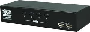 Tripp Lite 4-Port Desktop KVM Switch, USB, VGA HD15 (B006-VU4-R)