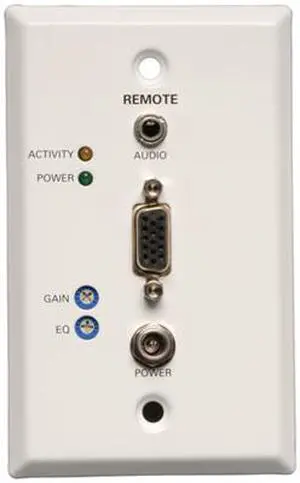 Tripp Lite B132-100A-WP-1 VGA + Audio over Cat5 Receiver - RJ45-type Wallplate
