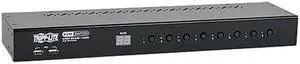 Tripp Lite 8-Port 1U Rackmount DVI / USB KVM Switch with Audio and 2-Port USB Hub