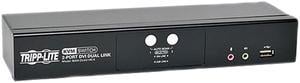 Tripp Lite 2-Port DVI Dual-Link / USB KVM Switch w/ Audio and Cables