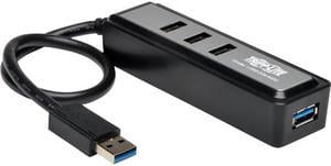 Tripp Lite U360-004-MINI Portable 4-Port USB 3.0 Superspeed Mini Hub w/ Built In Cable
