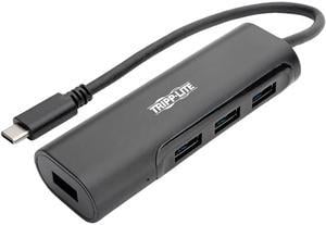 Tripp Lite 3-Port USB-C to USB-A Hub Portable w/ Gigabit Ethernet