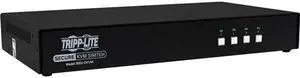 Tripp Lite Secure 4 Port KVM Switch, DVI to DVI, Single Monitor, NIAP PP3.0 Certified, Audio, TAA-Compliant (B002-DV1A4)