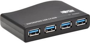 Tripp Lite 4Port USBA Mini Hub  USB 32 Gen 1 International Plug Adapters for UK EU  Australia U360004RINT
