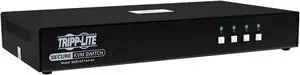 Tripp Lite Secure KVM Switch, 4-Port, Single Head, DisplayPort to DisplayPort, 4K, NIAP PP4.0, Audio, TAA B002-DP1A4-N4 KVM