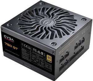 EVGA SuperNOVA 750 GT, 80 Plus Gold 750W, Fully Modular, Auto Eco Mode with FDB Fan, 100% Japanese Capacitors, 7 Year Warranty, Includes Power ON Self Tester, Compact 150mm Size, 220-GT-0750-Y1
