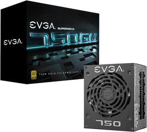 EVGA SuperNOVA 750 GM 123-GM-0750-X1 80 PLUS Gold 750W, Fully Modular, ECO Mode with FDB Fan, Includes Power ON Self Tester, SFX Form Factor, Power Supply