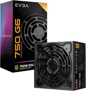 EVGA SuperNOVA 750 G6, 80 Plus Gold 750W, Fully Modular, Eco Mode with FDB Fan, 100% Japanese Capacitors, 10 Year Warranty, Includes Power ON Self Tester, Compact 140mm Size, 220-G6-0750-X1