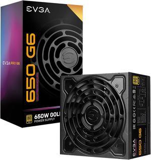 EVGA SuperNOVA 650 G6, 80Plus Gold 650W, Fully Modular, Eco Mode with FDB Fan, 100% Japanese Capacitors, 10 Year Warranty, Includes Power ON Self Tester, Compact 140mm Size, 220-G6-0650-X1