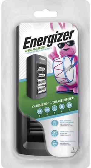 Energizer CHFCCT Family Size NiMH Battery Charger 7 Hour Charging AA, AAA, C, D, 9V