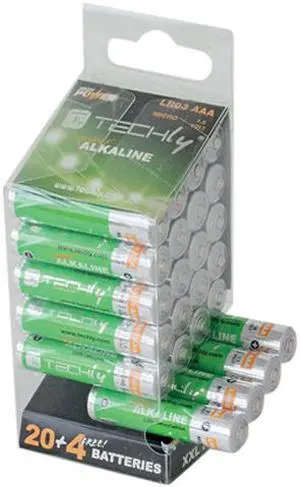 Techly IBT-KAL-LR03-B24T 24-pack AAA Batteries