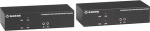 Black Box KVX Series KVXLCDP-200 KVM Extender over CATx - 4K, Dual-Head, DisplayPort, USB 2.0, Serial, Audio, Local Video