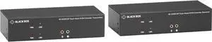 Black Box KVX Series KVXLCHDPF-200 KVM Extender over Fiber - 4K, Dual-Head, HDMI/DisplayPort, USB 2.0, Serial, Audio, Local Video