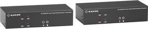 Black Box KVX Series KVXLCHDP-200 KVM Extender over CATx - 4K, Dual-Head, HDMI/DisplayPort, USB 2.0, Serial, Audio, Local Video