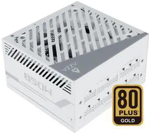 AZZA PSAZ-850G ATX 3.1 White 850 W ATX / ATX 3.0 Compatible / ATX 3.1 Compatible 80 PLUS GOLD Certified Full Modular Active PFC Power Supply