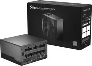Fractal Design Ion+ 2 Platinum 860 W ATX12V 2.52 / EPS12V 2.92 80 PLUS PLATINUM Certified Full Modular Active PFC Power Supply