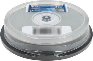 Optical Quantum 25 GB 6X BD-R Blu-ray Recordable Media 10 Packs Logo Top Disc