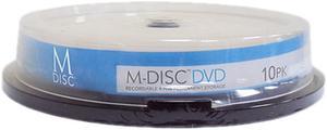 M-Disc 4.7GB Inkjet Printable DVD+R Archival Recordable Media - 10 Disc Model MDDPR04WIP-10