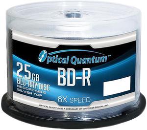 Optical Quantum 25GB 6X BD-R 50 Packs Blu-ray Disc Model OQBDR06ST-50