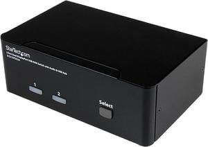 StarTech.com SV231DPDDUA 2 Port Dual DisplayPort USB KVM Switch with Audio & USB 2.0 Hub