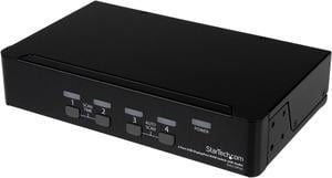 StarTech.com SV431DPUA DisplayPort KVM - 4 Port with 7.1 Audio - 2560 x 1600 @ 60Hz - USB 2.0 Hub - KVM Switch 4 Port - USB KVM - KVM DisplayPort