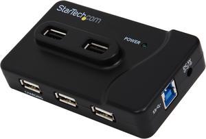 StarTech.com ST7320USBC 6 Port USB 3.0 & USB 2.0 Hub with 2A Charging Port - 2x USB 3.0 Hub Ports & 4x USB 2.0 - Combo USB Hub with 20W Power Adapter