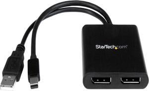 StarTech.com MSTMDP122DP Mini DisplayPort to DisplayPort Multi Monitor Splitter - 2-Port MST Hub - mDP 1.2 to 2x DP MST Hub
