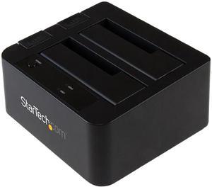 StarTech.com SDOCK2U313 USB 3.1 Gen 2 (10Gbps) Dual-Bay Dock for 2.5"/3.5" SATA SSD/HDDs - Supports SATA I, II, III and UASP - Top-loading