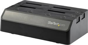 StarTech.com SDOCK4U313 4 Bay SATA HDD Docking Station - For 2.5in / 3.5in SSD / HDD - USB 3.1 (10Gbps) - USB-C / USB-A - Hard Drive Docking Station