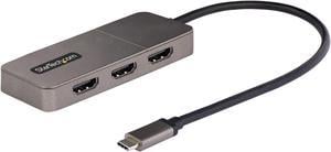 StarTech.com 3-Port USB-C MST Hub - USB Type-C to 3x HDMI Multi-Monitor Adapter for Laptop MST14CD123HD