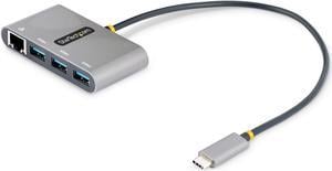 StarTech.com 3-Port USB-C Hub with Ethernet HB30C3A1GEA2