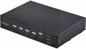StarTech 4-Port DisplayPort KVM Switch with Mouse Roaming and Multi-View / Picture-in-Picture, 4K 60Hz, USB 3.0 (5Gbps) Hub, TAA StarTech 4-Port DisplayPort KVM Switch with Mouse Roaming and Multi-View / Picture-in-Picture, 4K 60Hz, USB 3.0 (5Gbps) Hub, TAA