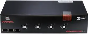 Avocent SwitchView SC340 - KVM / audio / USB switch - 4 ports - desktop