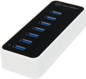 SYBA SY-HUB20152 Super Speed IO Crest 7-Port USB 3.0 Hub with AC Power Adapter