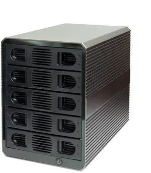 5 Bay USB 3.2 Type-C 10Gbps Daisy-Chain Hard Drive Enclosure DAS, Support 120TB (5x 24TB) 2.5" & 3.5" SATA HDD/SSD - SY-ENC50128