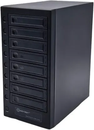 USB 4.0 (40Gbps) Type-C 8 Bay 2.5 Inch and 3.5 Inch SATA Hard Drive External Hard Drive Enclosure - SY-ENC50129